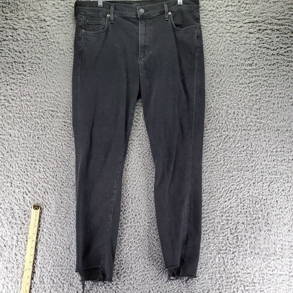 Citizens Of Humanity Jeans Womens 31 Black Rocket High Rise Skinny